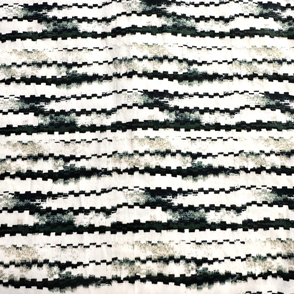 Murano Slim Fit Electric Jungle Geometric Long Sleeve Shirt Sz 3XT Tall Green - Picture 2 of 5